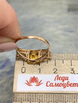 *Кольцо р.18,5 Цитрин цв Красное арт. К122-2409Ц/2-608 вес 2,93 г - фото 171103 *Кольцо р.18,5 Цитрин цв Красное арт. К122-2409Ц/2-608 вес 2,93 г - фото 171103