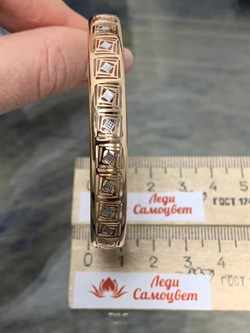 *Браслет р.18,5 Бенгл цв Красное арт 05-0566-00-000-1110-48-219 вес 6,98 г - фото 171175 *Браслет р.18,5 Бенгл цв Красное арт 05-0566-00-000-1110-48-219 вес 6,98 г - фото 171175