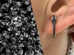 *Серьги Змейки Черный Бр цв Лимонное арт. С/279-325-566, (вес 2.21 г) - фото 171193 *Серьги Змейки Черный Бр цв Лимонное арт. С/279-325-566, (вес 2.21 г) - фото 171193