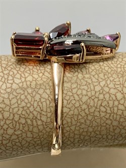 *Кольцо р.18,5 Аметист Гранат Микс цв Красное  арт. К124-5064М7-456 вес 3,17 г - фото 171225 *Кольцо р.18,5 Аметист Гранат Микс цв Красное  арт. К124-5064М7-456 вес 3,17 г - фото 171225