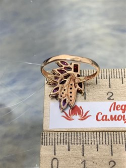 *Кольцо р.18,5 Аметист Гранат Микс цв Красное  арт. К124-5064М7-456 вес 3,17 г - фото 171229 *Кольцо р.18,5 Аметист Гранат Микс цв Красное  арт. К124-5064М7-456 вес 3,17 г - фото 171229