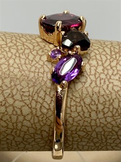 *Кольцо р.17 Родолит Аметист Микс цв Красное арт. К120-1368М1-207 вес 1,85 г - фото 171255 *Кольцо р.17 Родолит Аметист Микс цв Красное арт. К120-1368М1-207 вес 1,85 г - фото 171255