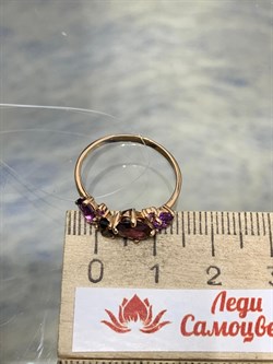 *Кольцо р.17 Родолит Аметист Микс цв Красное арт. К120-1368М1-207 вес 1,85 г - фото 171260 *Кольцо р.17 Родолит Аметист Микс цв Красное арт. К120-1368М1-207 вес 1,85 г - фото 171260