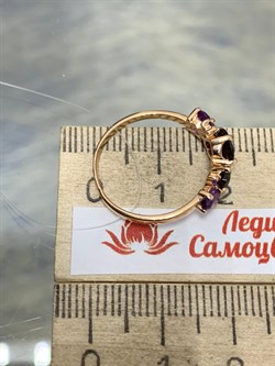 *Кольцо р.17 Родолит Аметист Микс цв Красное арт. К120-1368М1-207 вес 1,85 г - фото 171261 *Кольцо р.17 Родолит Аметист Микс цв Красное арт. К120-1368М1-207 вес 1,85 г - фото 171261