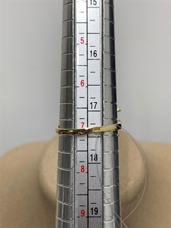 *Кольцо р.17,5 Турмалин Микс цв Лимонное арт. К320-6044М17-180 вес 3,53 г - фото 171363