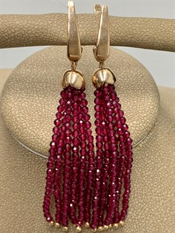 *Серьги Трансформеры Гранат Родолит цв Красное арт. С120-5493Гр-834 вес 7,82 г - фото 171395 *Серьги Трансформеры Гранат Родолит цв Красное арт. С120-5493Гр-834 вес 7,82 г - фото 171395