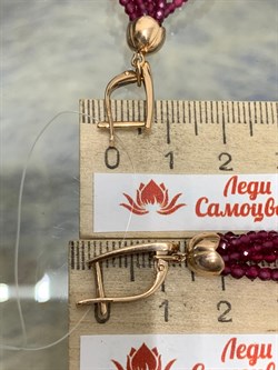 *Серьги Трансформеры Гранат Родолит цв Красное арт. С120-5493Гр-834 вес 7,82 г - фото 171399 *Серьги Трансформеры Гранат Родолит цв Красное арт. С120-5493Гр-834 вес 7,82 г - фото 171399