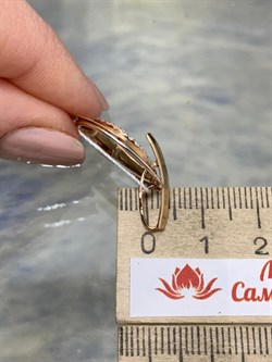 *Подвеска Белый Фианит цв Красное и Лимонное арт. 03-2810-00-401-1113-48-694 вес 2,72 г - фото 171668