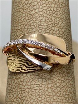 *Кольцо р.20 Белый Фианит цв Красное цв Лимонное арт. 01-5117-00-401-1113-48-779 вес 3,08 г - фото 171687 *Кольцо р.20 Белый Фианит цв Красное цв Лимонное арт. 01-5117-00-401-1113-48-779 вес 3,08 г - фото 171687