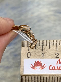 *Подвеска Белый Фианит цв Красное и Лимонное арт. 03-2804-00-401-1113-48-814 вес 1,75 г - фото 171698