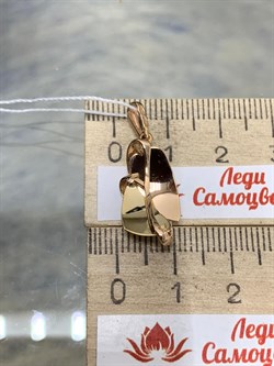 *Подвеска Белый Фианит цв Красное и Лимонное арт. 03-2804-00-401-1113-48-814 вес 1,75 г - фото 171699