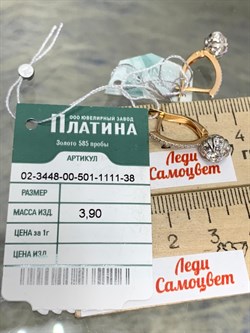 *Серьги Физалисы Белый Фианит цв Красное Микс арт. 02-3448-00-501-1111-38-116 вес 3,9 г - фото 171755 *Серьги Физалисы Белый Фианит цв Красное Микс арт. 02-3448-00-501-1111-38-116 вес 3,9 г - фото 171755