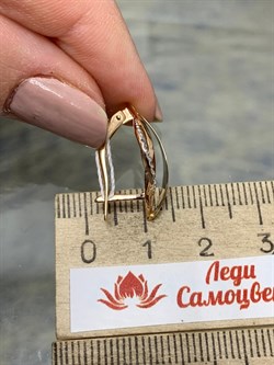 *Серьги Белый Фианит цв Красное Микс арт. 02-3753-00-401-1111-03-748 вес 2,85 г - фото 171774 *Серьги Белый Фианит цв Красное Микс арт. 02-3753-00-401-1111-03-748 вес 2,85 г - фото 171774