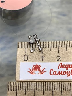 *Пусеты р.10 мм Белый Бр цв Белое арт. 09-00247-03-001-01-03-219, (вес 0,81 г) - фото 171818 *Пусеты р.10 мм Белый Бр цв Белое арт. 09-00247-03-001-01-03-219, (вес 0,81 г) - фото 171818