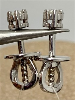 *Пусеты Белый Бр цв Белое арт. 09-01765-03-001-01-03-913, (вес 1,39 г) - фото 171862 *Пусеты Белый Бр цв Белое арт. 09-01765-03-001-01-03-913, (вес 1,39 г) - фото 171862