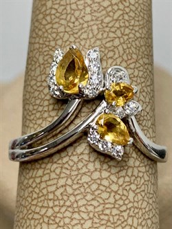 *Кольцо р.19 Цитрин арт. SM-R02917-X-W-YS-X-W-251 вес 3,85 г - фото 172027 *Кольцо р.19 Цитрин арт. SM-R02917-X-W-YS-X-W-251 вес 3,85 г - фото 172027