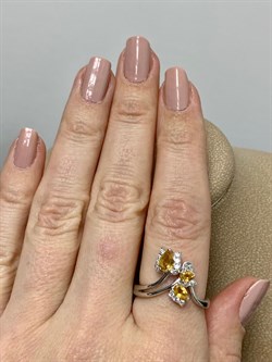 *Кольцо р.19 Цитрин арт. SM-R02917-X-W-YS-X-W-251 вес 3,85 г - фото 172028 *Кольцо р.19 Цитрин арт. SM-R02917-X-W-YS-X-W-251 вес 3,85 г - фото 172028