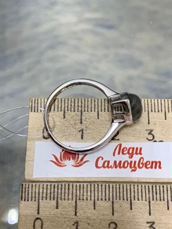 *Кольцо р.19 Лабрадор арт. SM-R02897-X-W-GR-X-X-807 вес 3,21 г - фото 172048 *Кольцо р.19 Лабрадор арт. SM-R02897-X-W-GR-X-X-807 вес 3,21 г - фото 172048