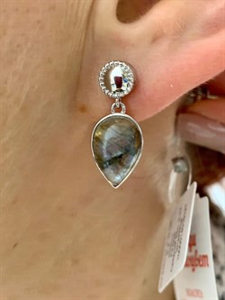 *Серьги Пусеты Лабрадор арт. SM-E00737-X-W-GR-X-X-479 вес 5,13 г - фото 172055 *Серьги Пусеты Лабрадор арт. SM-E00737-X-W-GR-X-X-479 вес 5,13 г - фото 172055