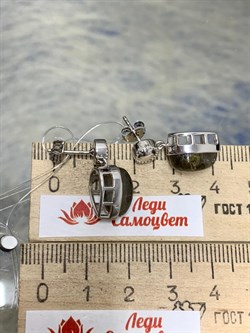 *Серьги Пусеты Лабрадор арт. SM-E00737-X-W-GR-X-X-479 вес 5,13 г - фото 172056 *Серьги Пусеты Лабрадор арт. SM-E00737-X-W-GR-X-X-479 вес 5,13 г - фото 172056