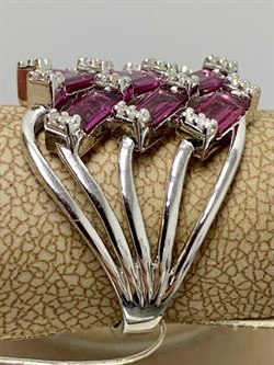 *Кольцо р.16,5 Родолит арт. SM-R02914-X-W-lil-X-W-915 вес 6 г - фото 172062 *Кольцо р.16,5 Родолит арт. SM-R02914-X-W-lil-X-W-915 вес 6 г - фото 172062