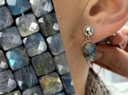 *Серьги Пусеты Лабрадор арт. SM-E00737-X-W-GR-X-X-479 вес 5,13 г - фото 172192 *Серьги Пусеты Лабрадор арт. SM-E00737-X-W-GR-X-X-479 вес 5,13 г - фото 172192