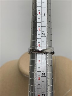*Кольцо р.16,5 Родолит арт. SM-R02909-X-W-lil-X-W-714 вес 3,35 г - фото 172218