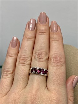 *Кольцо р.17,5 Родолит арт. SM-R02909-X-W-lil-X-W-738 вес 3,6 г - фото 172243 *Кольцо р.17,5 Родолит арт. SM-R02909-X-W-lil-X-W-738 вес 3,6 г - фото 172243
