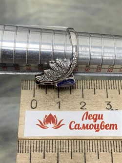 *Кольцо р.18 Танзанит арт. SM-R02916-X-W-TN-X-W-886 вес 4,1 г - фото 172409 *Кольцо р.18 Танзанит арт. SM-R02916-X-W-TN-X-W-886 вес 4,1 г - фото 172409