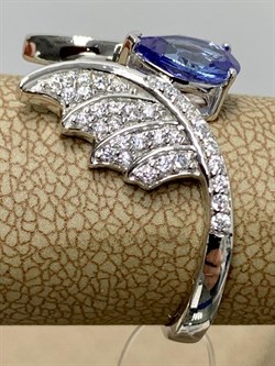 *Кольцо р.18 Танзанит арт. SM-R02916-X-W-TN-X-W-886 вес 4,1 г - фото 172412 *Кольцо р.18 Танзанит арт. SM-R02916-X-W-TN-X-W-886 вес 4,1 г - фото 172412