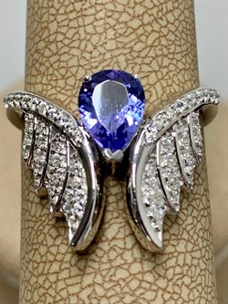 *Кольцо р.18 Танзанит арт. SM-R02916-X-W-TN-X-W-886 вес 4,1 г - фото 172415 *Кольцо р.18 Танзанит арт. SM-R02916-X-W-TN-X-W-886 вес 4,1 г - фото 172415