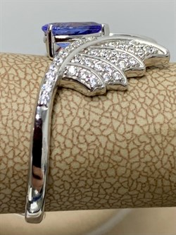*Кольцо р.20 Танзанит арт. SM-R02916-X-W-TN-X-W-904 вес 4,17 г - фото 172430