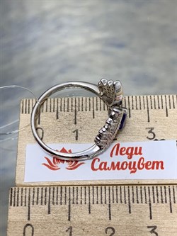 *Кольцо р.20 Танзанит арт. SM-R02916-X-W-TN-X-W-904 вес 4,17 г - фото 172435