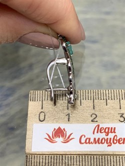 *Серьги Апатит Цаворит арт. SM-E00746-X-WB-BG-X-Gg-214 вес 6,89 г - фото 172476 *Серьги Апатит Цаворит арт. SM-E00746-X-WB-BG-X-Gg-214 вес 6,89 г - фото 172476