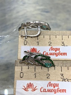 *Серьги Апатит Цаворит арт. SM-E00746-X-WB-BG-X-Gg-214 вес 6,89 г - фото 172478 *Серьги Апатит Цаворит арт. SM-E00746-X-WB-BG-X-Gg-214 вес 6,89 г - фото 172478