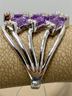 *Кольцо р.18 Аметист арт. SM-R02914-X-W-Pur-X-W-056 вес 6,06 г - фото 172515 *Кольцо р.18 Аметист арт. SM-R02914-X-W-Pur-X-W-056 вес 6,06 г - фото 172515