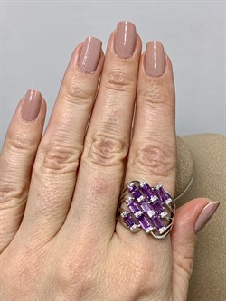 *Кольцо р.18 Аметист арт. SM-R02914-X-W-Pur-X-W-056 вес 6,06 г - фото 172517 *Кольцо р.18 Аметист арт. SM-R02914-X-W-Pur-X-W-056 вес 6,06 г - фото 172517