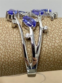 *Кольцо р.17 Танзанит арт. SM-R02901-X-W-TN-X-W-761 вес 4,19 г - фото 172653 *Кольцо р.17 Танзанит арт. SM-R02901-X-W-TN-X-W-761 вес 4,19 г - фото 172653