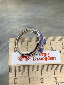 *Кольцо р.17 Танзанит арт. SM-R02901-X-W-TN-X-W-761 вес 4,19 г - фото 172658 *Кольцо р.17 Танзанит арт. SM-R02901-X-W-TN-X-W-761 вес 4,19 г - фото 172658
