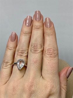 *Кольцо р.17 Горный Хрусталь арт. SM-R02897-X-W-W-X-X-765 вес 2,93 г - фото 172726