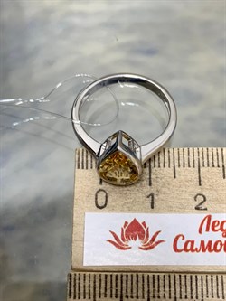 *Кольцо р.18,5 Цитрин арт. SM-R02897-X-W-YS-X-X-739 вес 3,15 г - фото 172765 *Кольцо р.18,5 Цитрин арт. SM-R02897-X-W-YS-X-X-739 вес 3,15 г - фото 172765