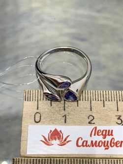 *Кольцо р.18,5 Танзанит арт. SM-R02913-X-W-TN-X-X-072 вес 4,21 г - фото 172824 *Кольцо р.18,5 Танзанит арт. SM-R02913-X-W-TN-X-X-072 вес 4,21 г - фото 172824