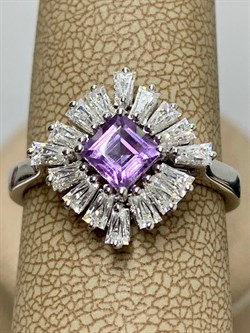 *Кольцо р.19 Аметист арт. SM-R02896-X-W-Pur-X-W-557 вес 3,53 г - фото 172861 *Кольцо р.19 Аметист арт. SM-R02896-X-W-Pur-X-W-557 вес 3,53 г - фото 172861