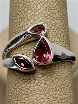 *Кольцо р.20 Розовый Турмалин арт. SM-R02913-X-W-Pin-X-X-147 вес 4,17 г - фото 172930