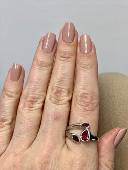 *Кольцо р.20 Розовый Турмалин арт. SM-R02913-X-W-Pin-X-X-147 вес 4,17 г - фото 172932