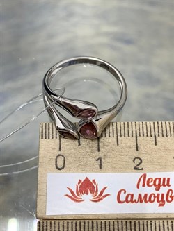 *Кольцо р.20 Розовый Турмалин арт. SM-R02913-X-W-Pin-X-X-147 вес 4,17 г - фото 172934