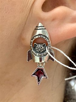 *Серьги Петли "Космо - stars" арт. 1714С-050 Вес 5,6 г - фото 172987 *Серьги Петли "Космо - stars" арт. 1714С-050 Вес 5,6 г - фото 172987