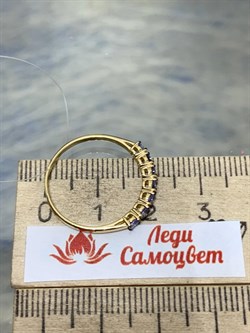 *Кольцо р.18 Танзанит цв Лимонное арт. К324-1515Тнз-797 вес 1,32 г - фото 173130
