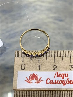 *Кольцо р.18 Танзанит цв Лимонное арт. К324-1515Тнз-797 вес 1,32 г - фото 173131