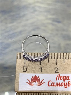 *Кольцо р.16,5 Танзанит цв Белое арт. К225-1515Тнз-421 вес 1,19 г - фото 173141 *Кольцо р.16,5 Танзанит цв Белое арт. К225-1515Тнз-421 вес 1,19 г - фото 173141